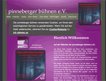 Tablet Screenshot of pinneberger-buehnen.de